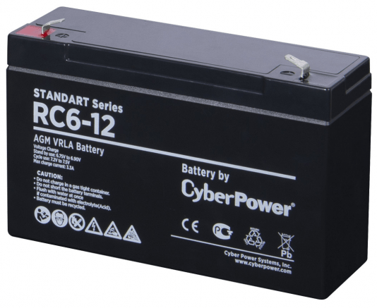 Аккумуляторная батарея CyberPower RC 6-12 29224 - фото 46985