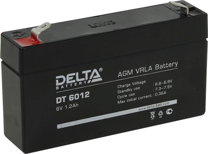 Аккумуляторная батарея Delta DT 6012 29250 - фото 47014