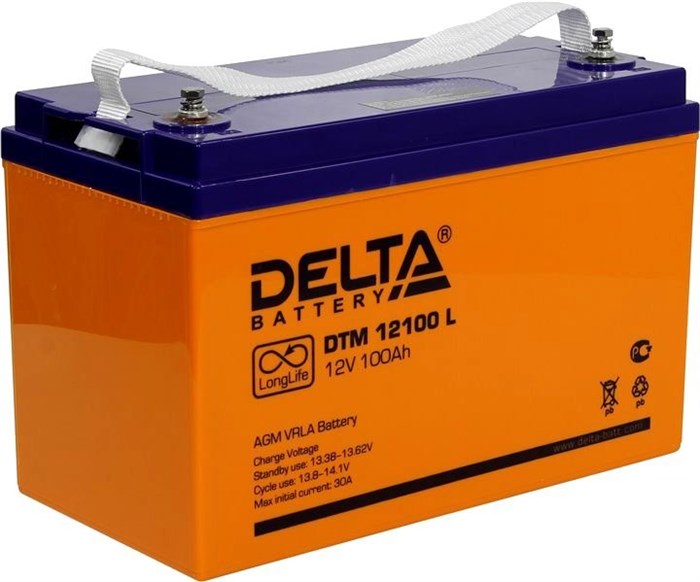 Аккумуляторная батарея Delta DTM12100L 29277 - фото 47042