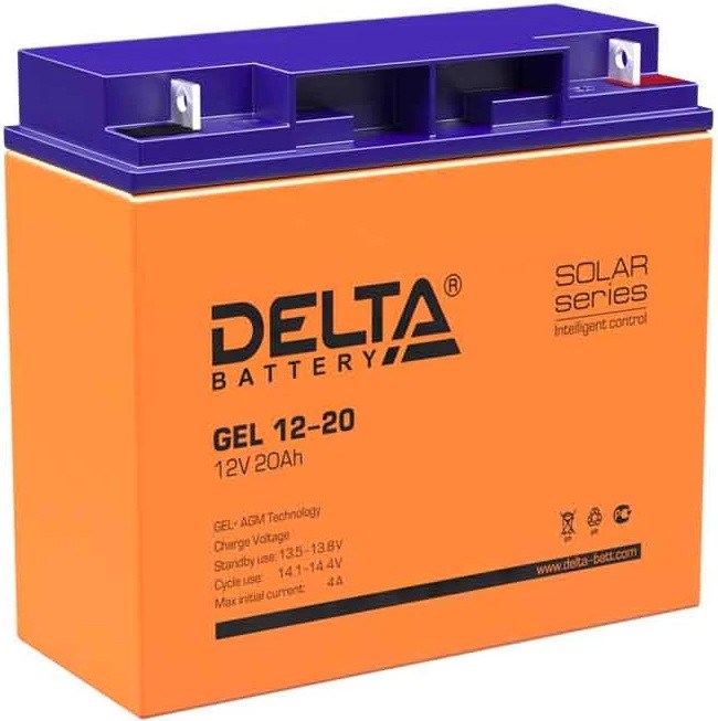 Аккумуляторная батарея Delta GEL 12-20 29294 - фото 47060