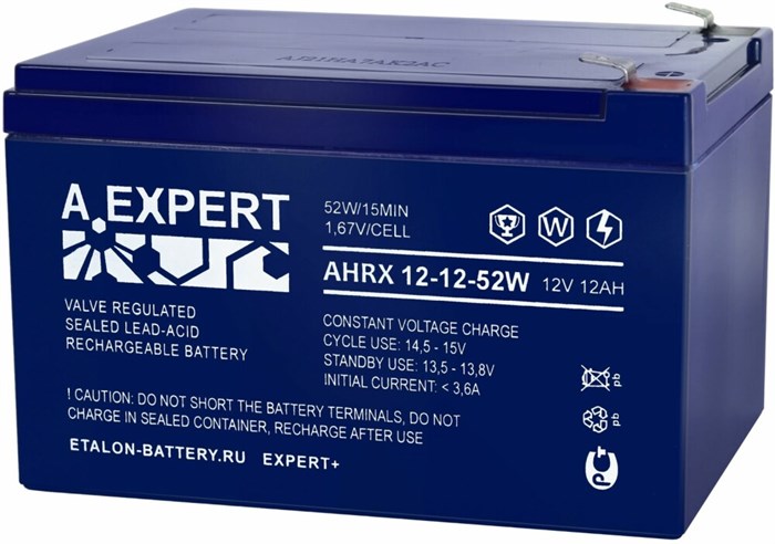 Аккумуляторная батарея Etalon Battery A.EXPERT AHRX 12-12-52W 29325 - фото 47092