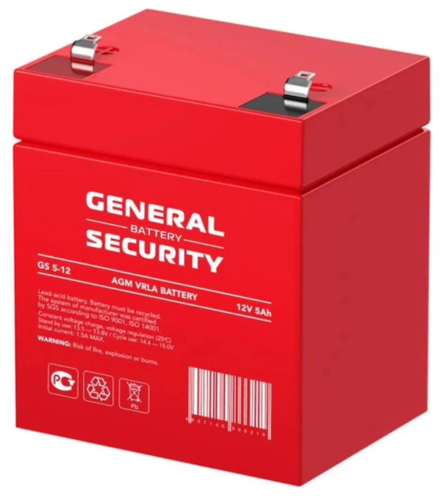 Аккумуляторная батарея General Security GS5-12 29431 - фото 47205