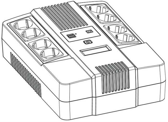 ИБП Powerman Brick 650 PLUS 30257 - фото 49018