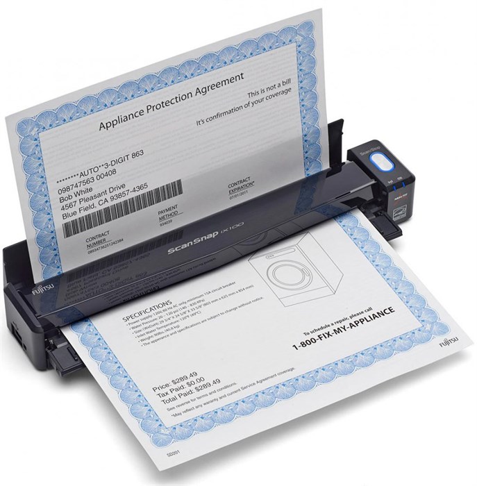 Документ-cканер Fujitsu ScanSnap iX100 (PA03688-B001) 35263 - фото 73852