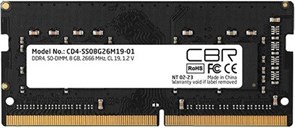 Оперативная память 8Gb DDR4 2666MHz CBR SO-DIMM (CD4-SS08G26M19-01) 11152