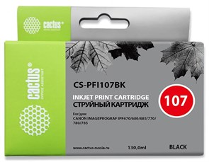 Картридж Cactus CS-PFI107BK Black 11361