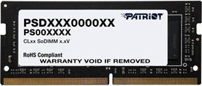 Оперативная память 8Gb DDR4 3200MHz Patriot Signature Line SO-DIMM (PSD48G320081S) 11725