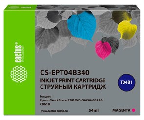 Картридж Cactus CS-EPT04B340 Magenta 12074