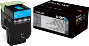 Картридж Lexmark 80C0H20/80C8HC0/80C8HCE Cyan 12342