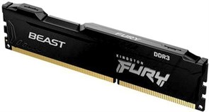 Оперативная память 4Gb DDR-III 1600MHz Kingston Fury Beast Black (KF316C10BB/4) 12748