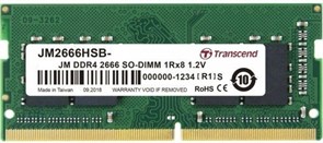 Оперативная память 16Gb DDR4 2666MHz Transcend SO-DIMM (JM2666HSB-16G) 15111