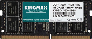 Оперативная память 16Gb DDR4 3200MHz Kingmax SO-DIMM (KM-SD4-3200-16GS) 15411