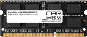 Оперативная память 16Gb DDR4 3200MHz CBR SO-DIMM (CD4-SS16G32M22-01) 15770