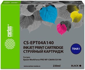 Картридж Cactus CS-EPT04A140 Black 16002