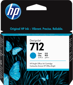 Картридж HP 3ED67A (№712) Cyan 16244