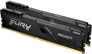 Оперативная память 16Gb DDR4 3200MHz Kingston Fury Beast Black (KF432C16BBK2/16) (2x8Gb KIT) 16993