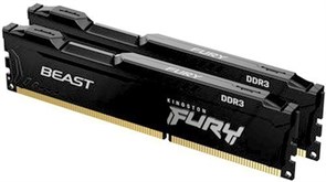 Оперативная память 8Gb DDR-III 1600MHz Kingston Fury Beast Black (KF316C10BBK2/8) (2x4Gb KIT) 17469