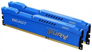 Оперативная память 8Gb DDR-III 1600MHz Kingston Fury Beast Blue (KF316C10BK2/8) (2x4Gb KIT) 17470