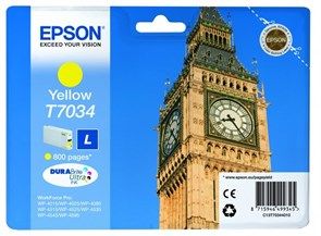 Картридж Epson C13T70344010 Yellow 17477