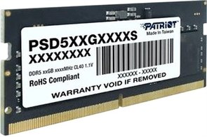 Оперативная память 16Gb DDR5 5600MHz Patriot Signature SO-DIMM (PSD516G560081S) 18201