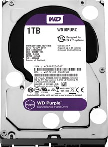 Жёсткий диск 1Tb SATA-III WD Purple (WD10PURZ) 18634