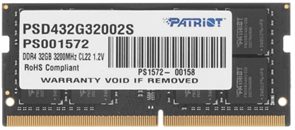 Оперативная память 32Gb DDR4 3200MHz Patriot Signature Line SO-DIMM (PSD432G32002S) 19469