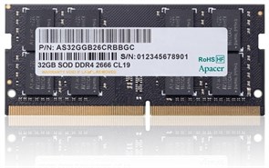 Оперативная память 32Gb DDR4 2666MHz Apacer SO-DIMM (AS32GGB26CRBBGC) 19745