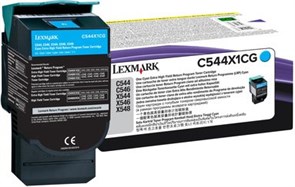 Картридж Lexmark C544X1CG Cyan 22484