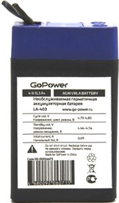 Аккумуляторная батарея GoPower LA-403 29468