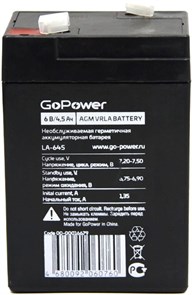 Аккумуляторная батарея GoPower LA-645 29474